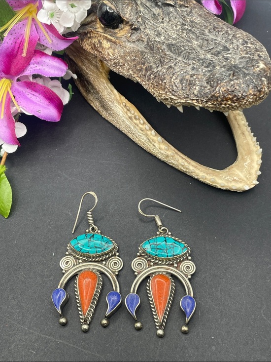 Unbranded Jewelry - Tibetan statement earrings vintage